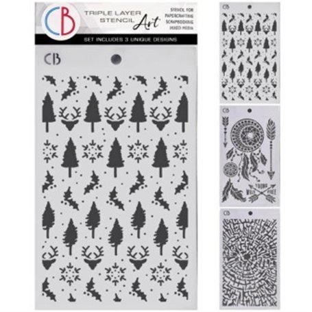 Forest Tales Stencil –Triple Layer Set