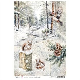 Rice Paper A4 Winter Gathering