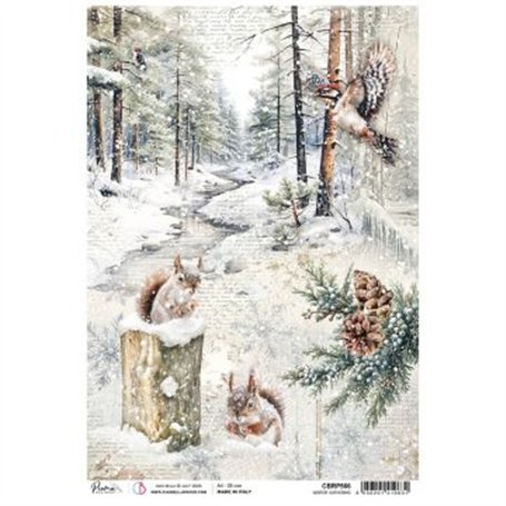 Rice Paper A4 Winter Gathering