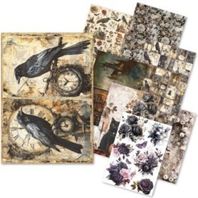 Rice Paper A5 MIXED 8/Pkg Dark Academia