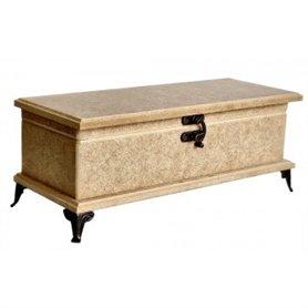 Caja con patitas metálicas 8x29x12 cm