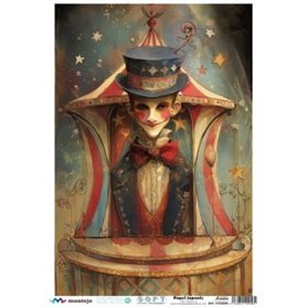 PAPEL DE ARROZ JAPONES Circo A3 30x41cm