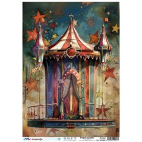 PAPEL DE ARROZ JAPONES Circo A3 30x41cm