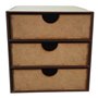 Cajonera DM 3 Cajones 20x20x25cm