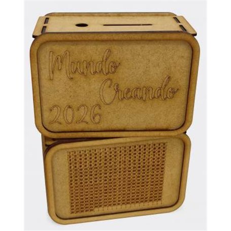 Hucha ahorro "Especial Mundo Creando 2026"