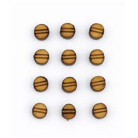 Tornillos Decorativos DM 5mm. 12 Und.
