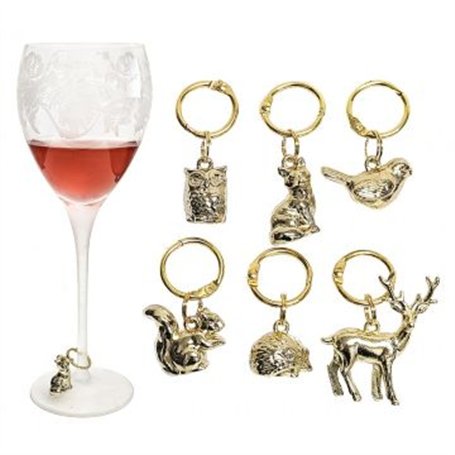  set 6p CHARM ANIMAL 