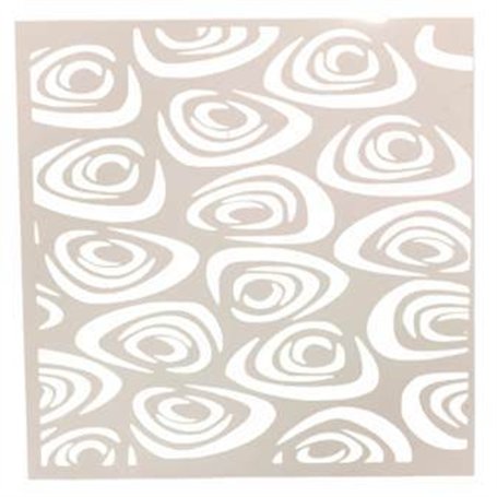 Plantilla Stencil Espirales COTP9005 30x30cm.