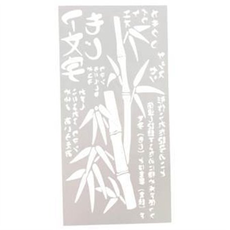 Plantilla Stencil Bambu COTP8011 15x30cm.
