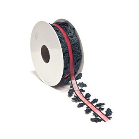 Cinta HOLLY LEAVES 10m/32mm 
