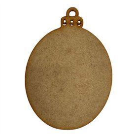 Silueta Bola Navidad Alargada 12x18cm