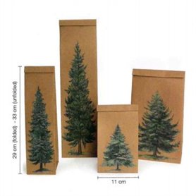 PINE TREE paperbag set 4pcs