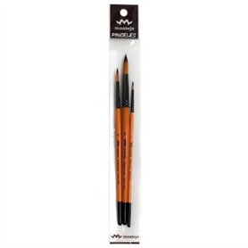 Set 3 pinceles acuarela serie 420