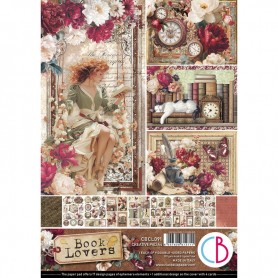 Colecciones Scrap – Papeles y materiales creativos para scrapbooking BOOK LOVER Creative Pad A4 9/Pkg
