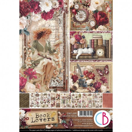 Colecciones Scrap – Papeles y materiales creativos para scrapbooking BOOK LOVER Creative Pad A4 9/Pkg