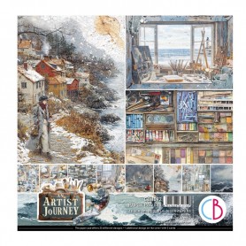 Colecciones Scrap – Papeles y materiales creativos para scrapbooking Artist Journey Paper Pad 8"x8" 12/Pkg
