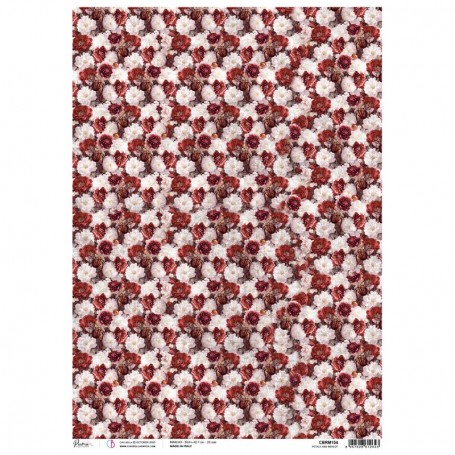 Rice Paper A3 Petals and Merlot