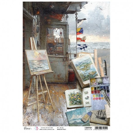 Rice Paper A4 Waves of Art