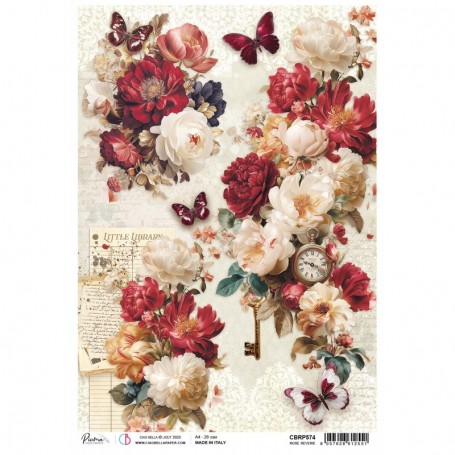 Rice Paper A4 Rose Reverie