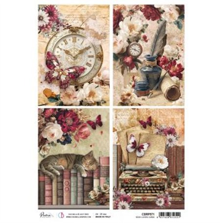 Rice Paper A4 A Book Lovers Cards