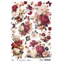 Rice Paper A4 Floral Scarlett
