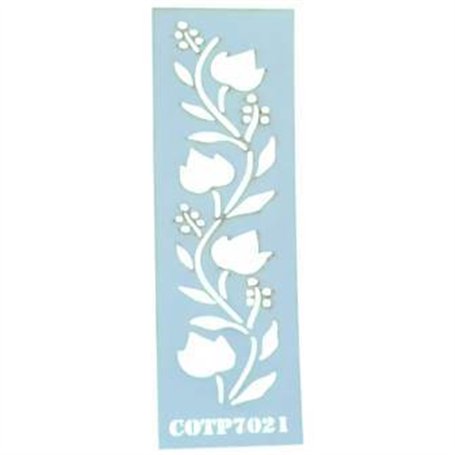 Plantilla Stencil Ramas COTP7021 6x15 cm.
