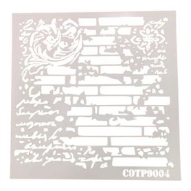 Plantilla Stencil Ladrillos COTP9004 30x30cm.