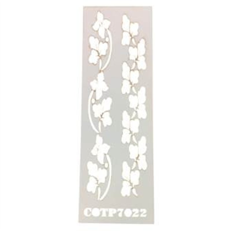 Stensil Rama Rama Plantilla Stencil Rama COTP7022 6x15 cm. Marca Cortando Trazos
