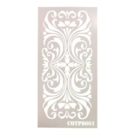 Plantilla Stencil  COTP8001 15x30cm.