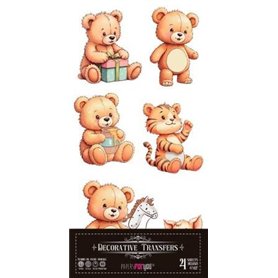 Decorative Transfers Happy Birthday 15x30cm. 4 Hojas.