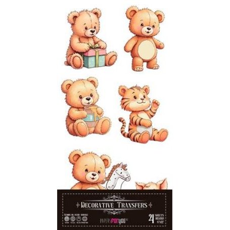 Decorative Transfers Happy Birthday 15x30cm. 4 Hojas.