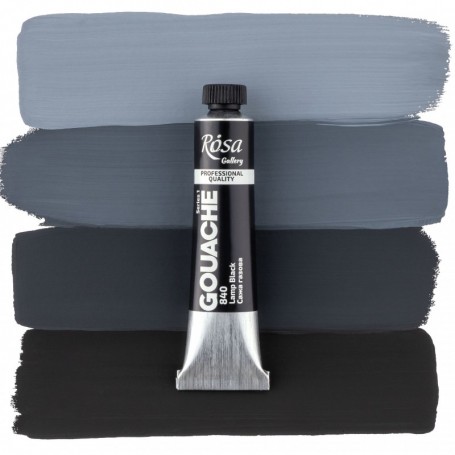 Gouache 840 Lamp Black ROSA GALLERY Tubo 20ml
