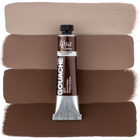 Gouache 837 Burnt Umber ROSA GALLERY Tubo 20ml