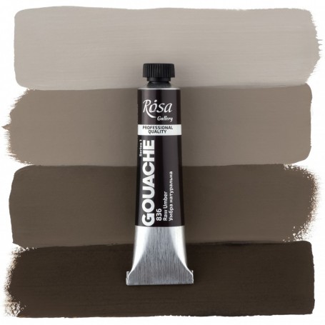 Gouache 836 Raw Umber ROSA GALLERY Tubo 20ml