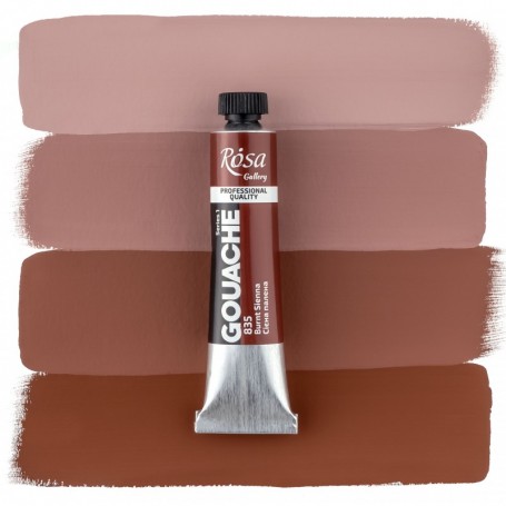 Gouache 835 Burnt Sienna ROSA GALLERY Tubo 20ml