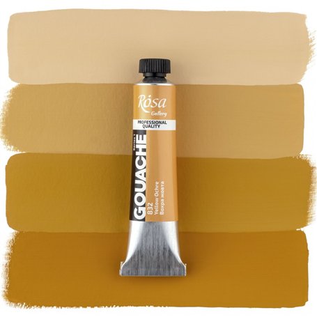 Gouache 832 Yellow Ochre ROSA GALLERY Tubo 20ml