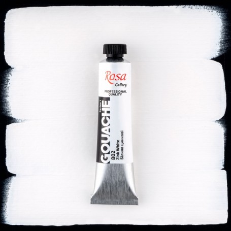 Gouache 802 Zinc White ROSA GALLERY Tubo 20ml