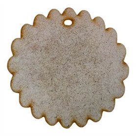 Etiqueta Ondulada en DM 8x8cm