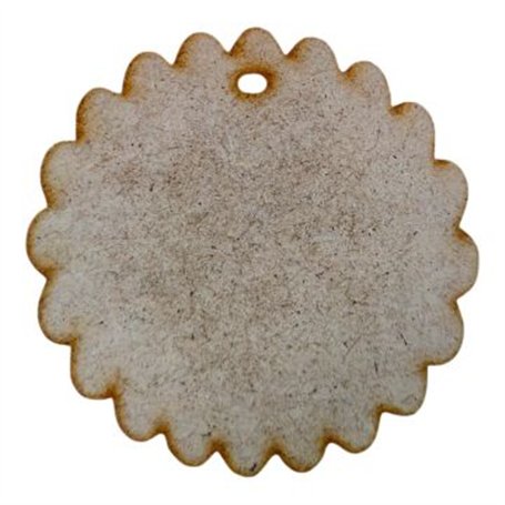 Etiqueta Ondulada en DM 8x8cm