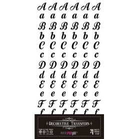 Decorative Transfers Abecedary 15x30cm. 4 Hojas.