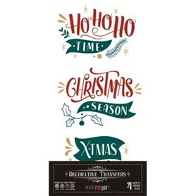 Decorative Transfers Christmas 15x30cm. 4 Hojas.