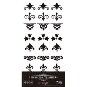 Decorative Transfers Ornamental 15x30cm. 4 Hojas.