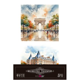 Decor Transfers Paris II 20x30cm. 3 Hojas.