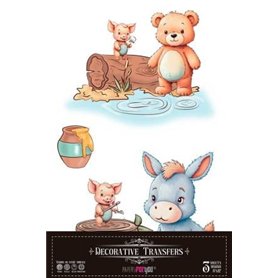 Decor Transfers Happy Birthday 20x30cm. 3 Hojas.