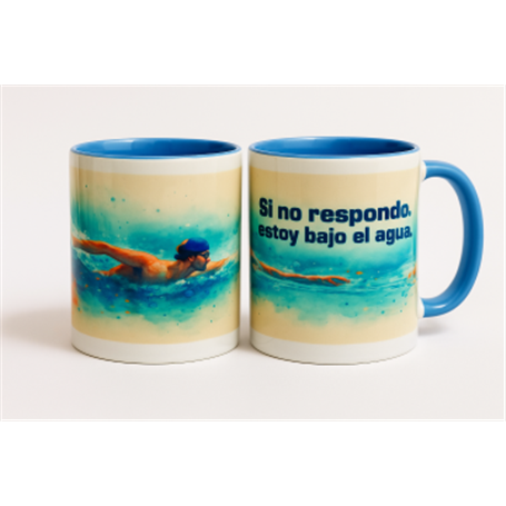 Taza Cerámica HOMBRE NATACIÓN