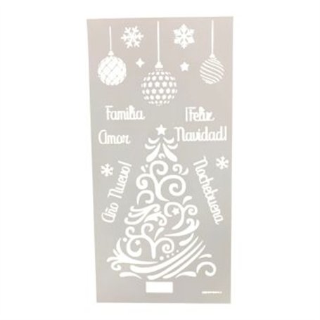 Plantilla Stencil ÁRBOL NAVIDAD COTP8034 15x30cm.