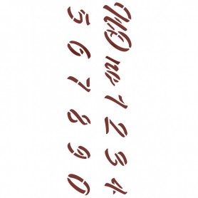 MISS STENCILS 24x35cm