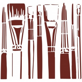 MISS STENCILS 25x25cm