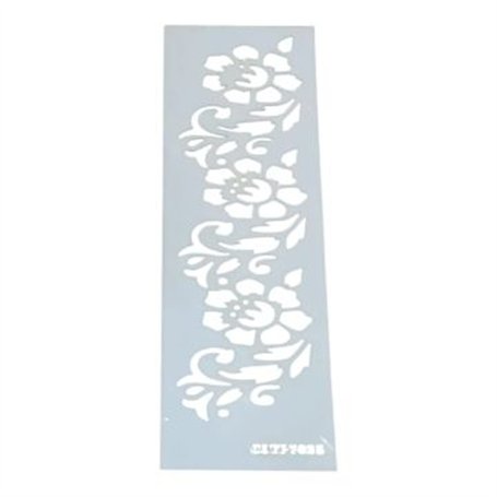 Plantilla Stencil Flores COTP7025 6x15cm.
