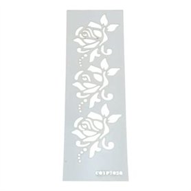 Plantilla Stencil Flores COTP7026 6x15cm.